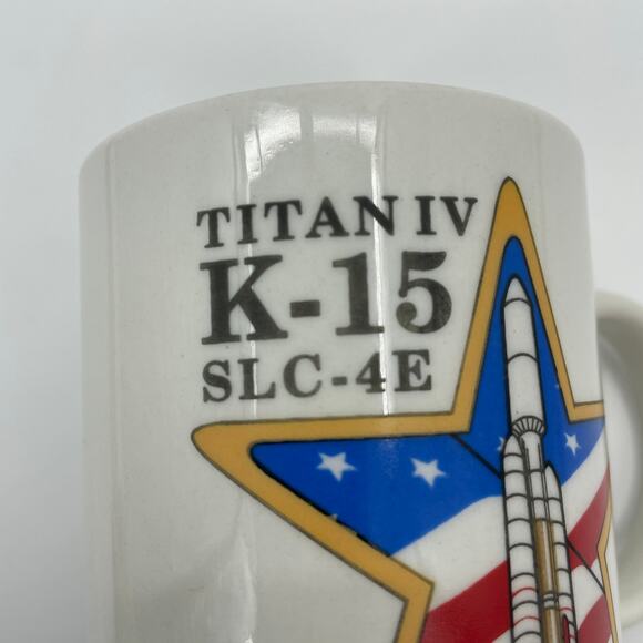 Vintage Titan IV Mug K-15 SLC-4E Vandenberg AFB 1995 - Picture 9 of 9
